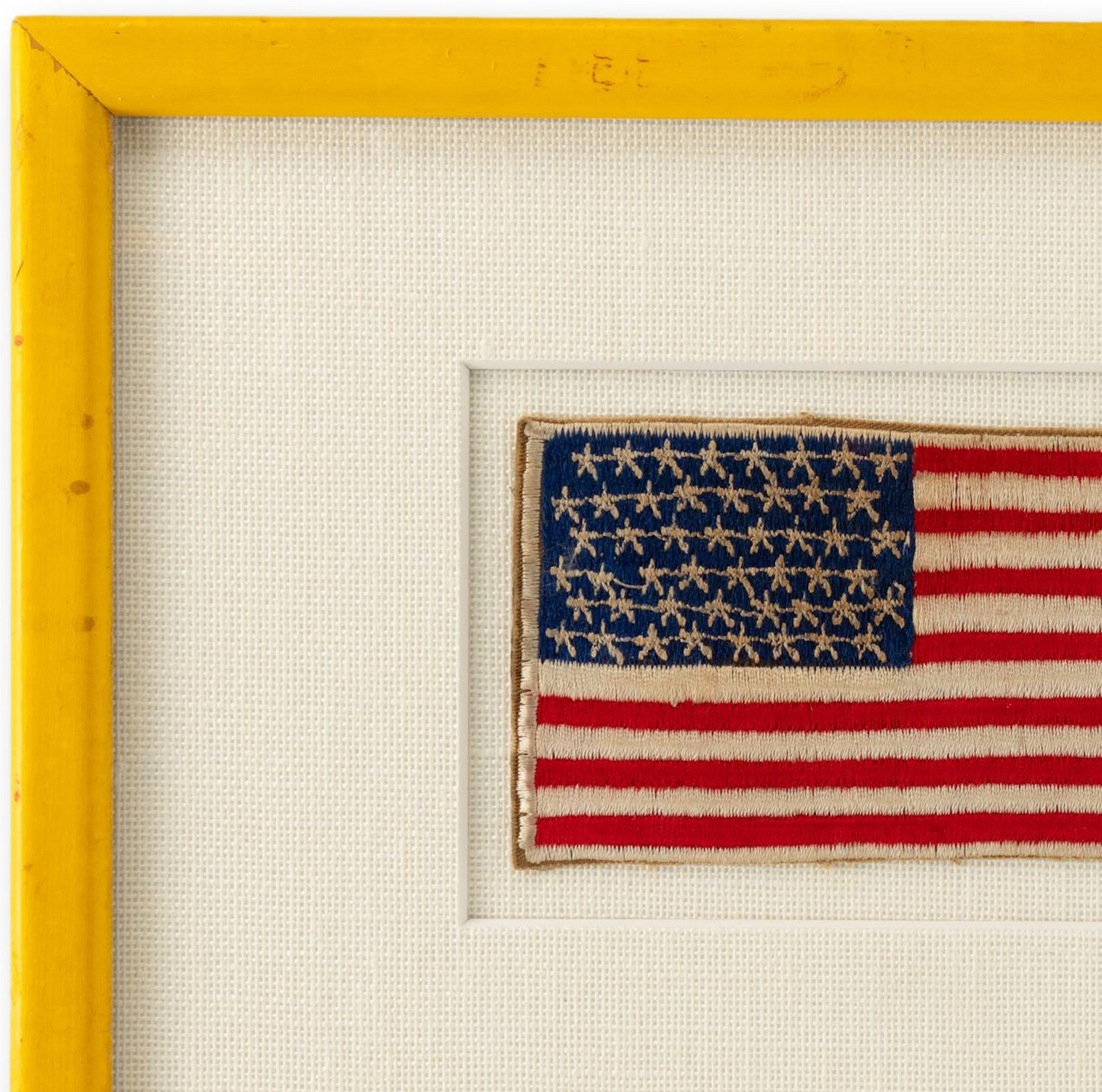 Flag Patch in Yellow Frame