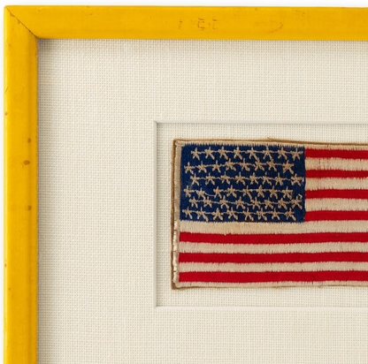 Flag Patch in Yellow Frame