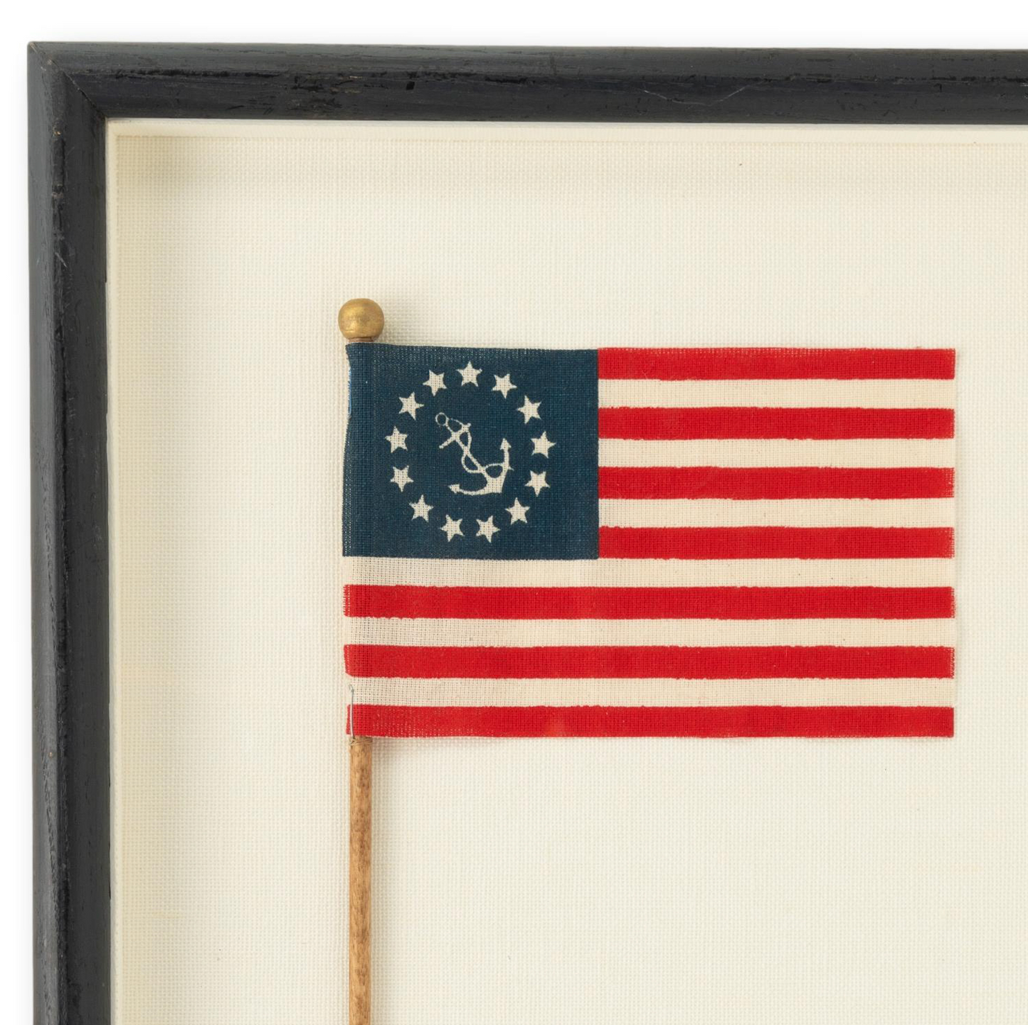 Framed Ensign on Pole