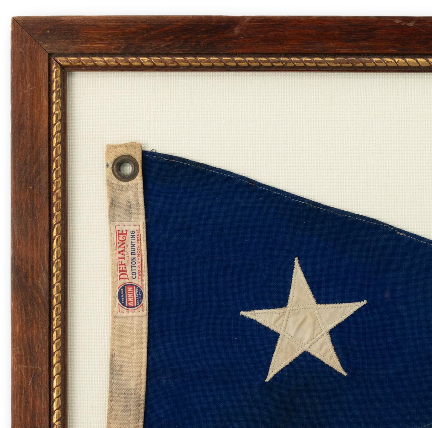 Framed White Star Blue Burgee
