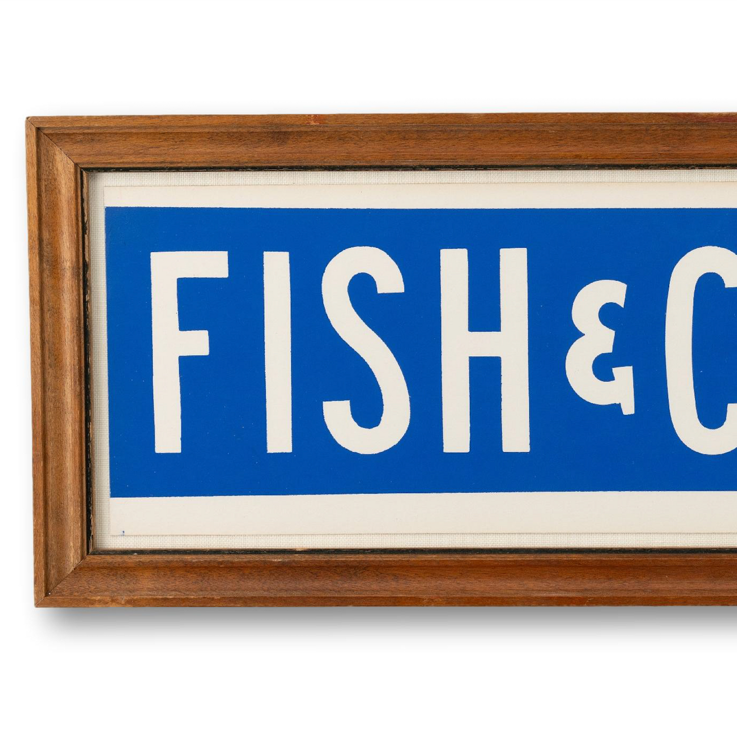 Framed Fish & Chips Sign