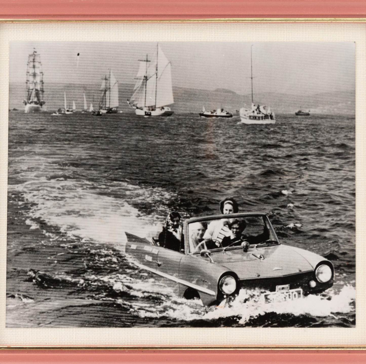 Framed Amphibious Car Photo