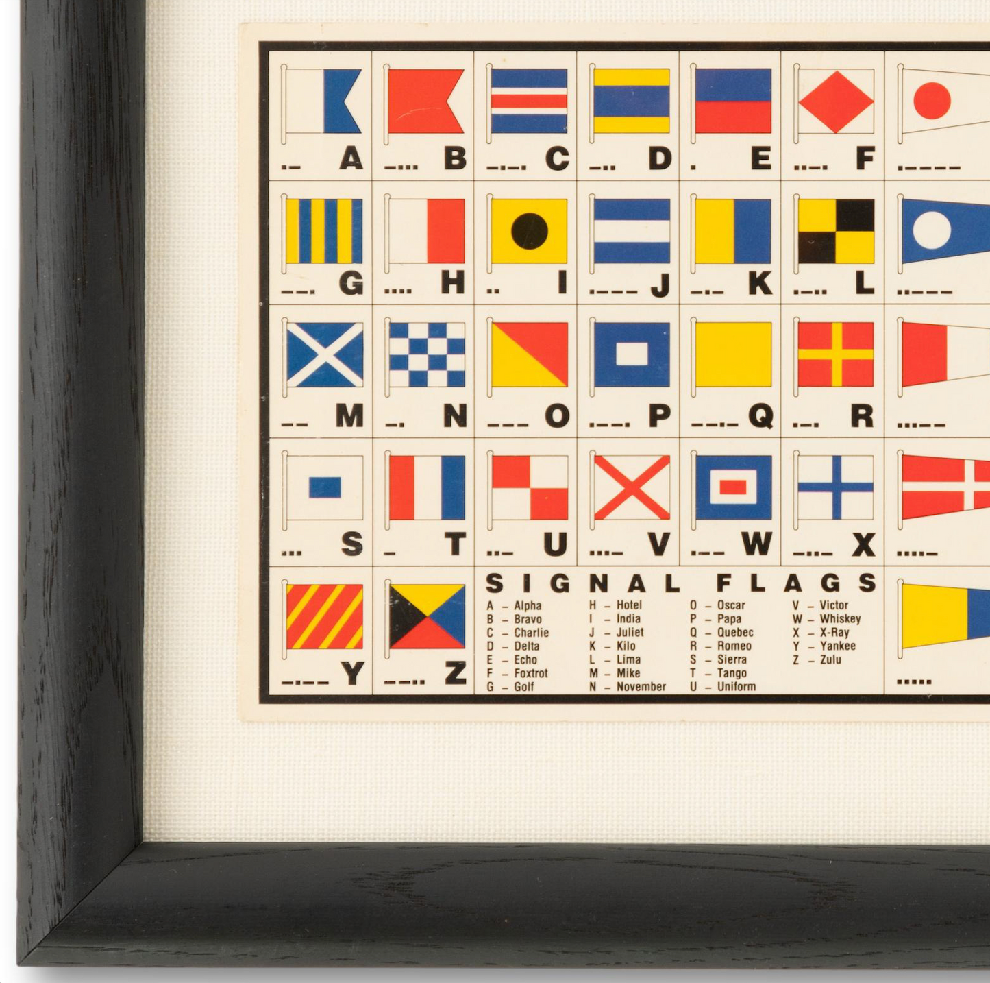 Framed Signal Flags Card