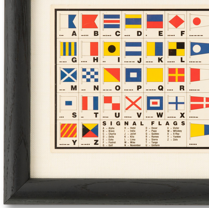 Framed Signal Flags Card