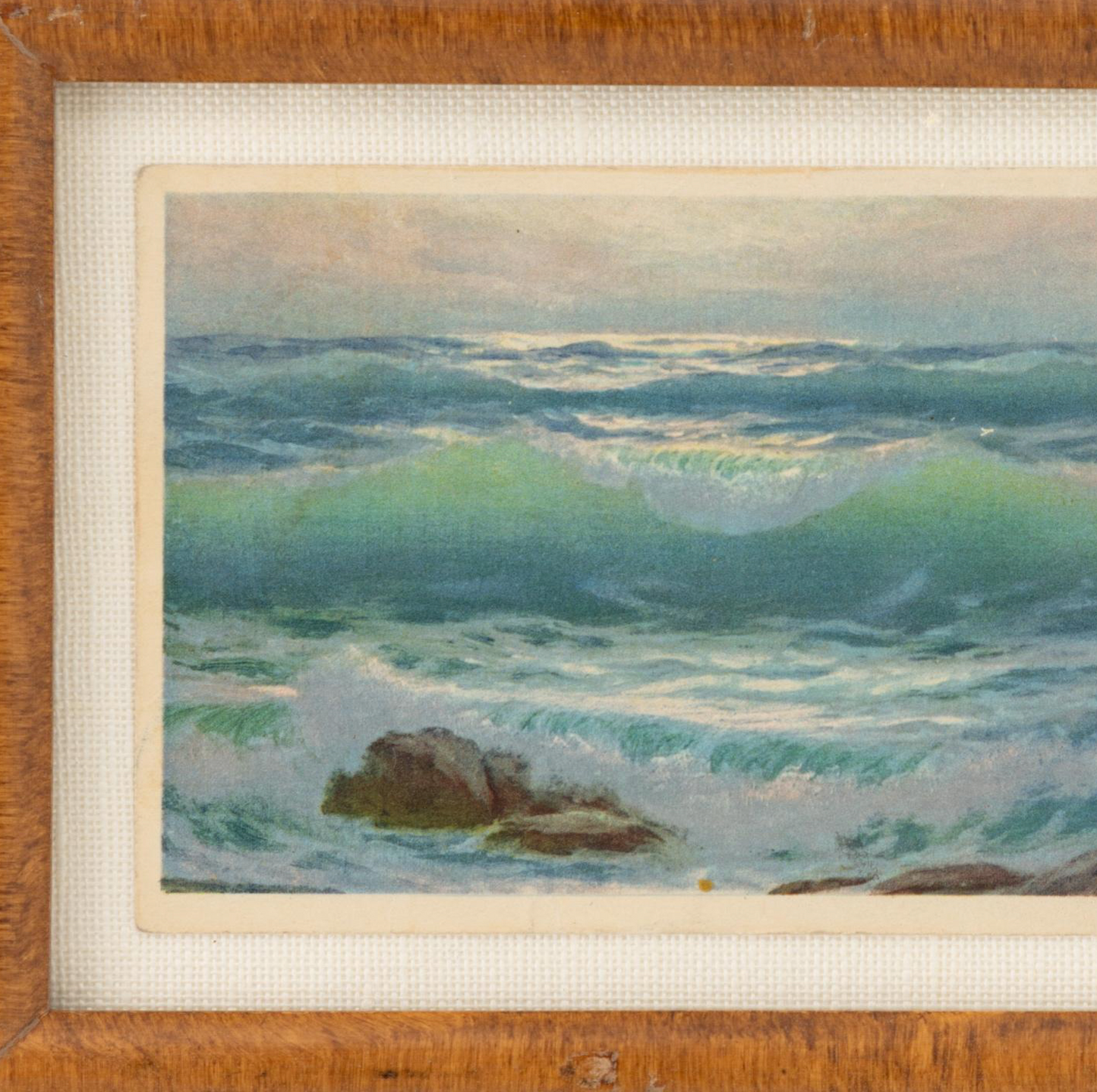 Framed Seascape Postcard