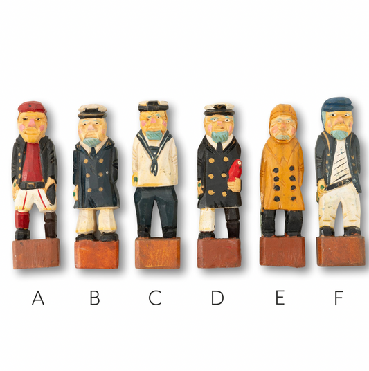 Carved Nautical Guys (Each)