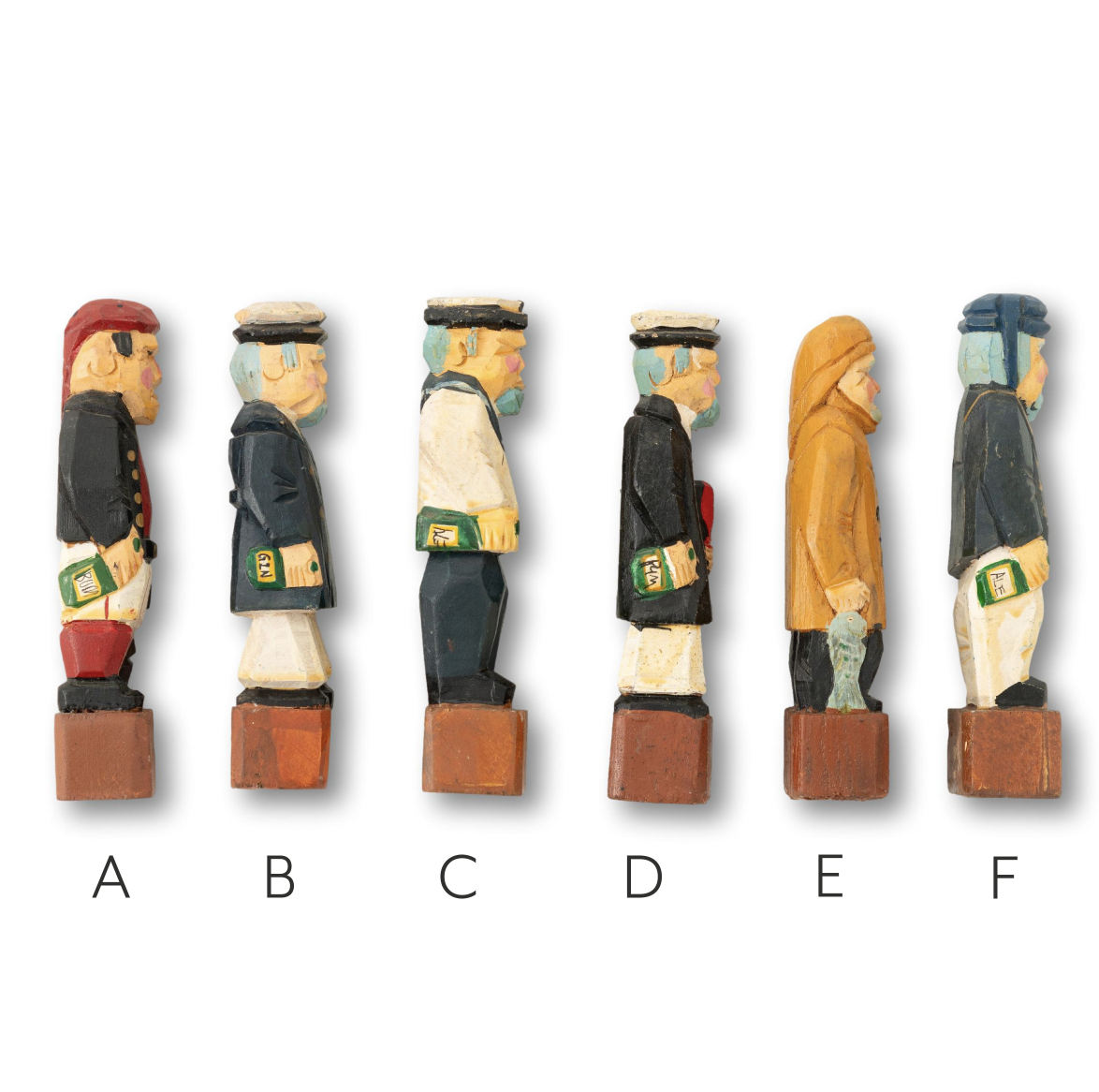 Carved Nautical Guys (Each)