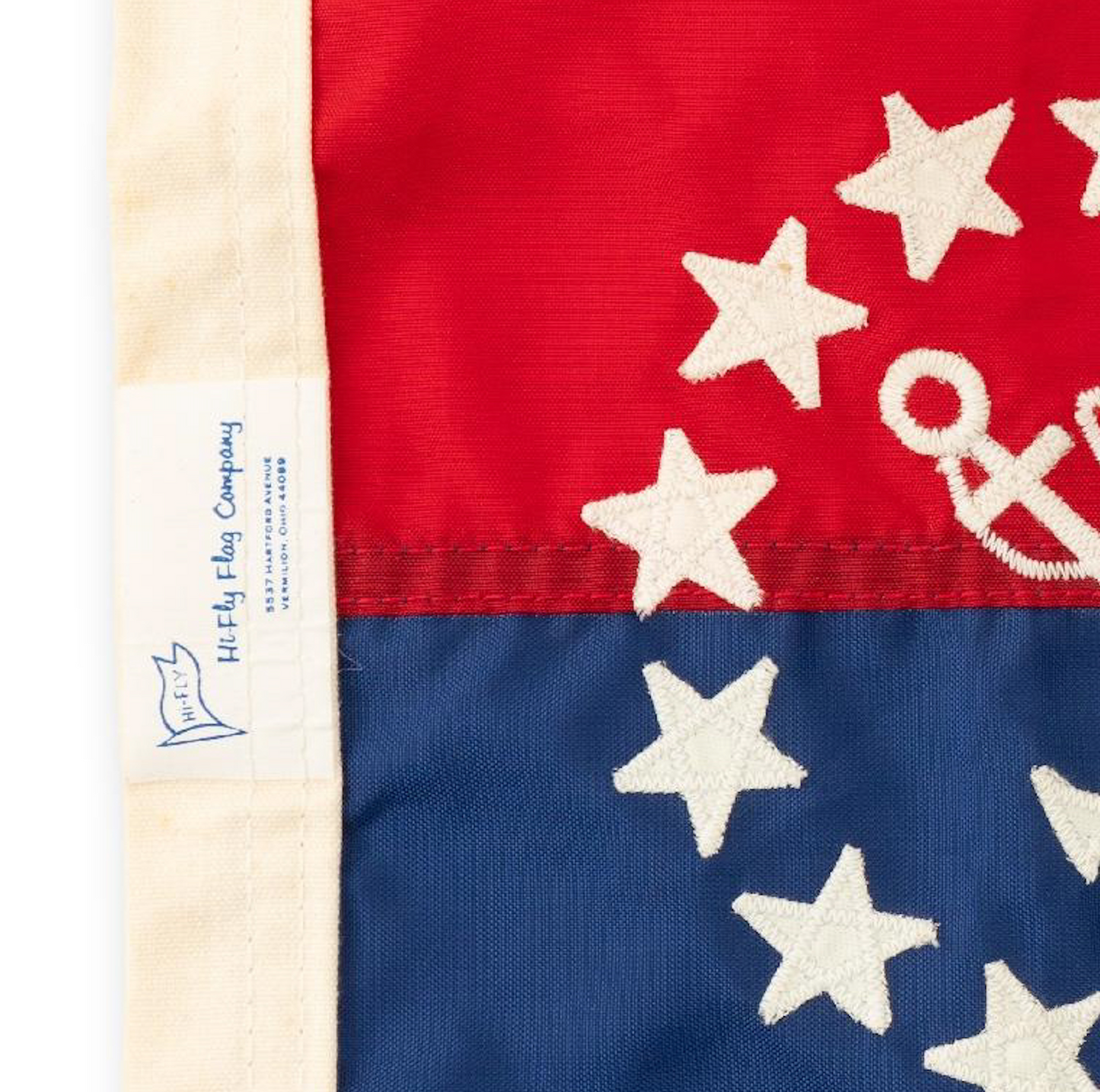 Red & Blue Anchor Flag