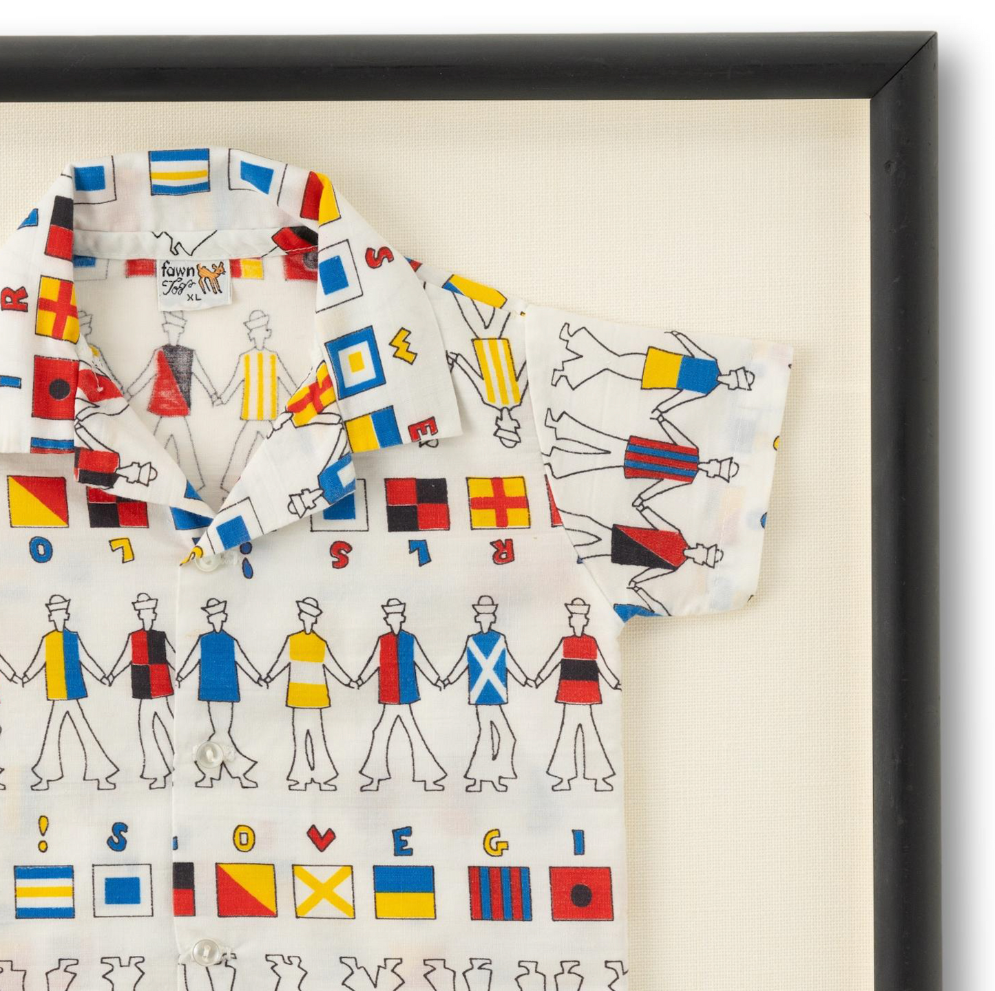 Vintage Kids Signal Shirt in Shadow Box Frame