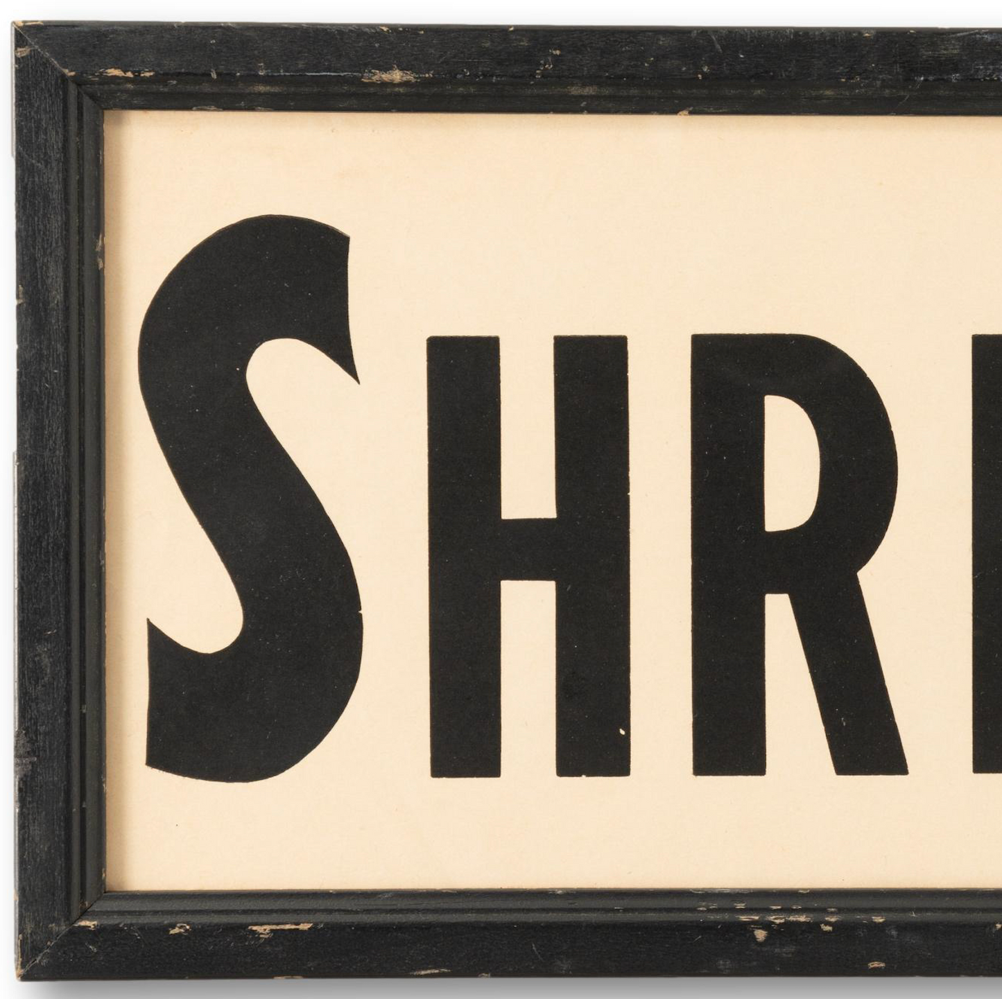 Framed Shrimp Sign