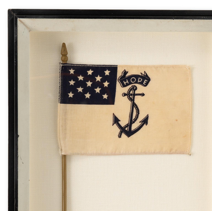 Framed Mini Rhode Island "Hope" Flag