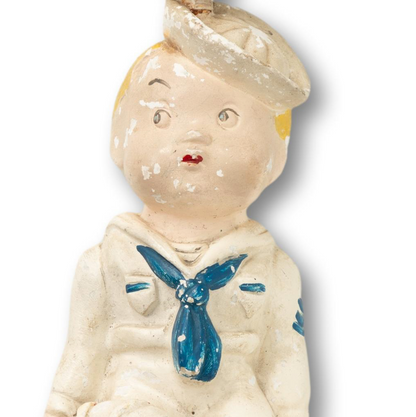 Chalkware Sailor Lamp