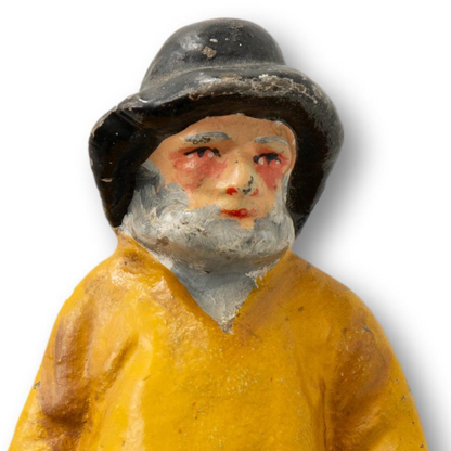 Cast Iron Fisherman Door Stop / Bookend