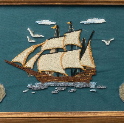 Large Whaling Punch Needlework