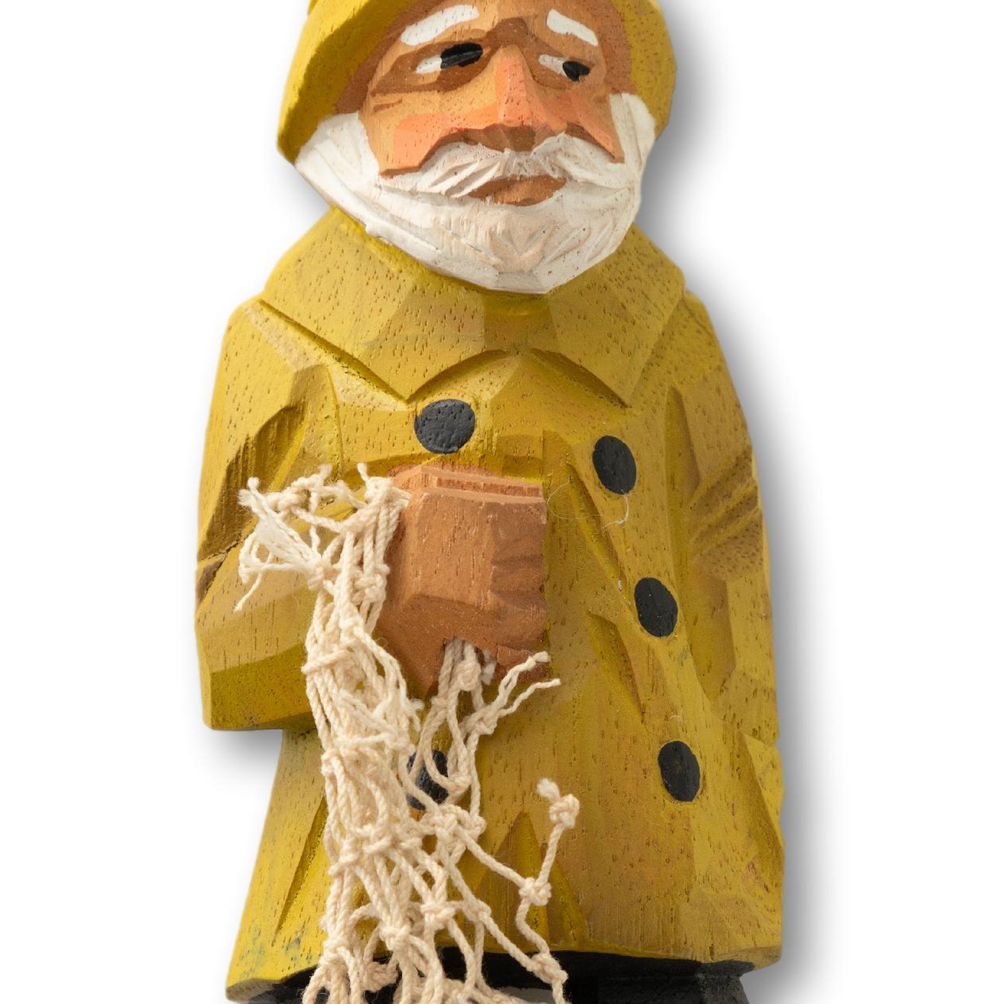 Wood Fisherman w/ Net
