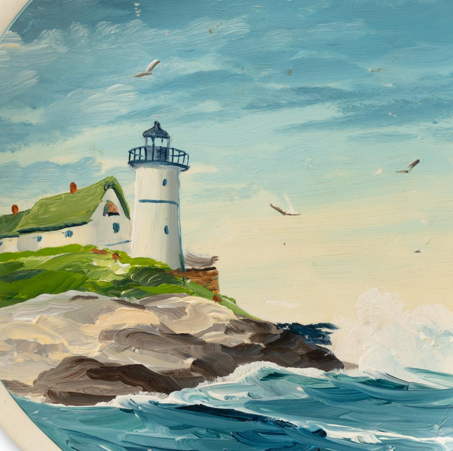 Lighthouse Oil on China