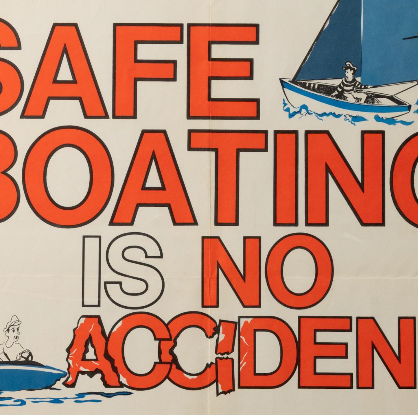 1970s Safe Boating Poster