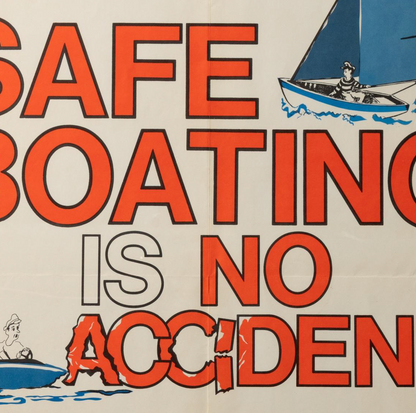 1970s Safe Boating Poster