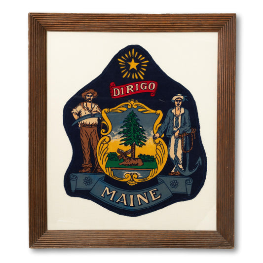 XL Framed Maine "Dirigo"