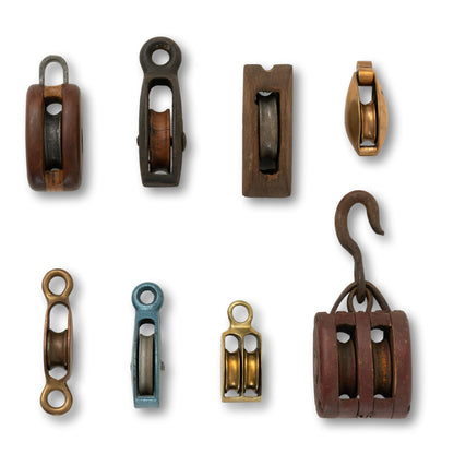 Lot of 8 Nautical Pulleys