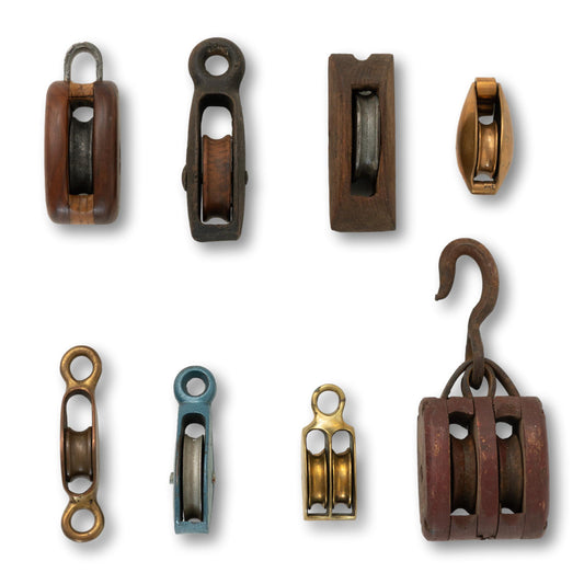 Lot of 8 Nautical Pulleys
