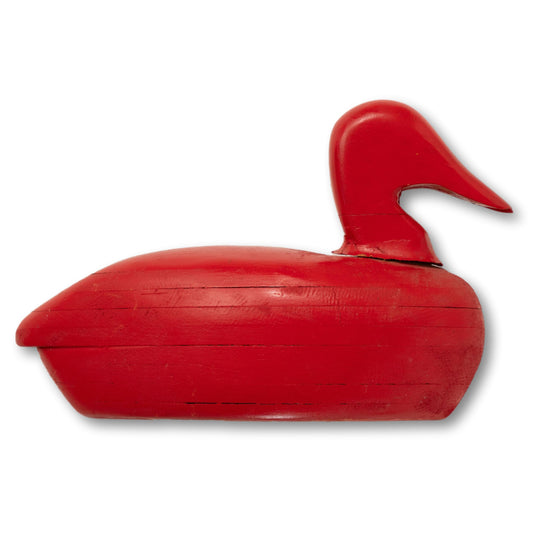 Large Red Duck Decoy