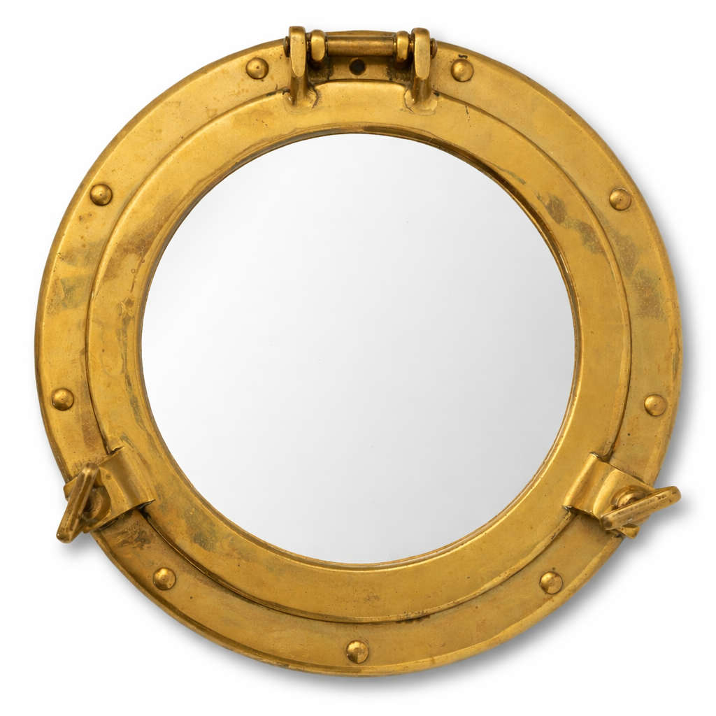 Brass Porthole Mirror