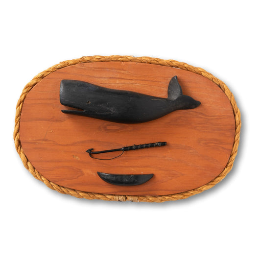 Small Whale & Harpoon Mount