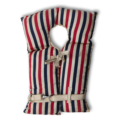 Red, White, Blue Striped Lifejacket