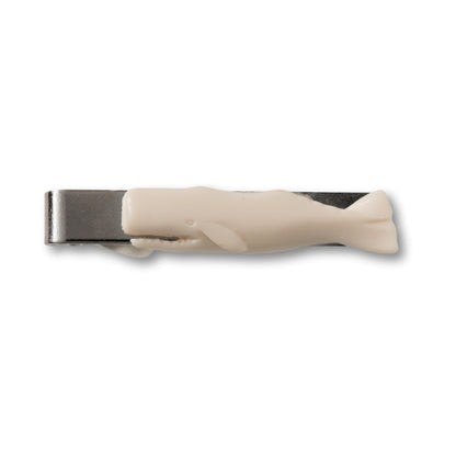 White Whale Tie Clip or Hair Clip